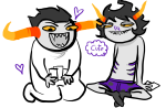  2026 blush card doctoraiama fullres gamzee_makara grubscars heart kigurumi kneeling no_shirt pbj redrom shipping sitting tavros_nitram text thought_balloon undergarments 