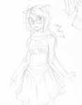  art_dump dogtier godtier grayscale jade_harley maidofspacey pencil solo witch 