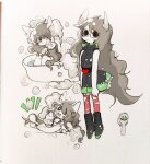  2020 alternate_calliope bathing bathtub classicteacup dead_teen_jade dogtier fullres homestuck:_beyond_canon jade_harley meat_timeline solo 