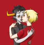  dave_strider kiss no_glasses red_baseball_tee redrom robots-regret-nothing s&#039;mores shipping tavros_nitram 