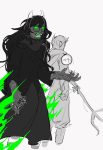  2022 crocker_corruption crocker_war_fork dogtier godtier grayscale grimbark highlight_color jade_harley jane_crocker jujeobman language:korean life_aspect maid sketch space_aspect text witch 