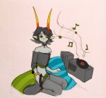 2019 classicteacup ellsee_raines fanfic_art fullres kneeling music_note solo starter_outfit vast_error