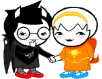  blush dogtier godtier guns_and_roses holding_hands image_manipulation jade_harley light_aspect mimiampel rose_lalonde seer shipping space_aspect sprite_mode transparent witch 