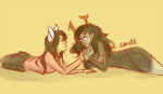  deleted_source dogtier holding_hands jade_harley mimicre redrom shipping spiderwitch vriska_serket 