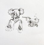 2019 classicteacup fantroll fullres grayscale pencil sketch solo text