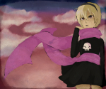 2012 black_squiddle_dress clouds fullres rose&#039;s_pink_scarf rose_lalonde solo srtasoul sunset 