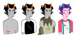 2025 bard blush facial_hair fantroll fullres godtier grubscars life_aspect meowingmilk no_shirt solo trickster_mode