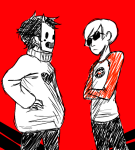  arms_crossed crossover dave_strider off red_baseball_tee source_needed starter_outfit 