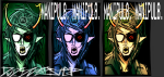  2026 duddubstep eyepatch fullres headshot image_manipulation mind_control solo starter_outfit text vriska_serket 