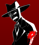  blood gore highlight_color jack_noir pixel solo spades_slick sulfuric-pessimist 