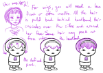  blue-eyed-raccoon hairstuck headshot rose_lalonde sketch solo sprite_mode text tutorial 