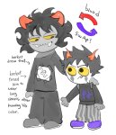 2024 bloodswap daily darkredrice facepaint fullres gamzee_makara karkat_vantas size_difference text
