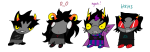  2024 aradia_megido dead_aradia eridan_ampora fullres grlgogames jaggy_lines karkat_vantas sprite_mode starter_outfit terezi_pyrope text 