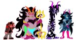  2026 artificial_limb body_modification casual chubstuck eyepatch fashion feferi_peixes freckles fullres gamzee_makara karkat_vantas psidon's_entente size_difference starter_outfit the_finger thekaiden123 troll_tail vriska_serket 
