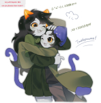  2025 blush bromance cat_hat dancestors diabetes fullres hug leijons meulin_leijon nepeta_leijon starter_outfit szsnw text wonk 