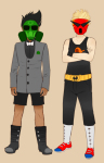  dirk_strider doxolove gasmask jake_english skull_suit strong_outfit strong_tanktop 