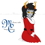  2025 aranea_serket dancestors fashion frigiddoctoratus fullres holidaystuck jaggy_lines kneeling mariah_carey no_glasses parody solo text winter zodiac_symbol 