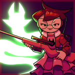  2024 becsprite cover_art dress_of_eclectica fullres hunting_rifle jade_harley jaggy_lines sprite squiddlejacket szkraft220 