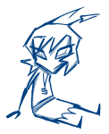 2024 aranea_serket araneadillydally crossover dancestors fullres invader_zim lineart monochrome pastiche sitting solo sufferer_necklace