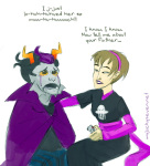  black_squiddle_dress crying eridan_ampora myluckyseven no_glasses palerom purple_rain rose_lalonde shipping therapy 