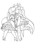  fashion formal guns_and_roses jade_harley lineart notzilon redrom rose_lalonde shipping 