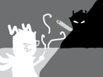 2025 aspect_powers back_angle chainsaw doodleordie empiricist&#039;s_wand eridan_ampora fullres grayscale highlight_color hope_aspect kanaya_maryam meteor scoundrellyfeline silhouette starter_outfit strife text
