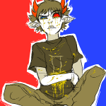  blood limited_palette no_glasses sollux_captor solo yoshiie 