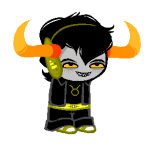  2013 alternate_hair au bloodswap freckles fullres headphones jaggy_lines sleuthinglicorice solo sprite_mode tavros_nitram 