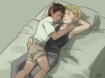  bed blush dirk_strider freckles jake_english magical-ondine no_glasses pumpkin_patch redrom shipping sleeping 