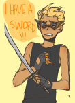  dirk_strider freckles mrharrisonford solo strong_outfit strong_tanktop unbreakable_katana word_balloon 
