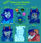  2024 alpha_kids aranea_serket art_meme blush breath_aspect casual dancestors dave_strider dirk_strider dream_ghost fullres godtier hammertime headshot heart heir illegal_vriska jake_english jane_crocker john_egbert kanaya_maryam nannasprite redrom roxy_lalonde shipping skeletood sprite starter_outfit text vriska_serket 