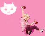 alcohol kid_symbol ouirichuu roxy_lalonde solo starter_outfit 