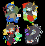  ! 2026 8_ball action_claws cat_hat chalk dragon_cane eyepatch fluorite_octet fullres heart kanaya_maryam lemonsnout nepeta_leijon noose scalemates starter_outfit techn0logybi0 terezi_pyrope troll_caegar_coin vriska_serket weapon web word_balloon 