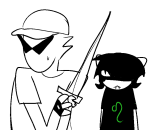 2025 bro burgeriguess fullres grayscale highlight_color jaggy_lines lineart nepeta_leijon no_hat silhouette starter_outfit sweat sword