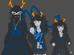  2014 ageswap ancestors aranea_serket au dancestors dream_ghost fashion fullres jaggy_lines lunaticjin marquise_spinneret_mindfang no_glasses no_hat serkets silhouette spiders sufferer_necklace vriska_serket web wonk zodiac_symbol 