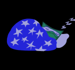  2026 animated felt fullres s008m sawbuck sleeping solo stars 