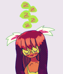  2013 blush casual dogtier fullres headshot jade_harley madammonkey sleeping solo text word_balloon 