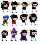  2015 alternians aradia_megido bard basofy cat_hat codtier equius_zahhak eridan_ampora feferi_peixes fullres gamzee_makara godtier homosuck image_manipulation kanaya_maryam karkat_vantas nepeta_leijon rage_aspect scars sober_gamzee sollux_captor sprite_mode starter_outfit tavros_nitram terezi_pyrope this_is_stupid vriska_serket wut 