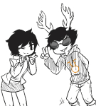  2014 dammek flashlight fullres grayscale highlight_color hiveswap jaggy_lines joey_claire lunaticjin speculative_design starter_outfit 