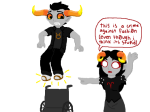  aradia_megido dead_aradia fullres katal midair psionics sitting starter_outfit tavros_nitram text wheelchair word_balloon 