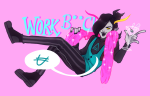  2019 cocktail_glass fullres hilaletto hiveswap lying solo starter_outfit tagora_gorjek text word_balloon 