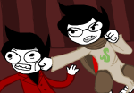  2021 annieisapeaperson candy_timeline crockercorp_business_suit fullres godtier homestuck:_beyond_canon jaggy_lines jane_crocker life_aspect maid multiple_personas strife 
