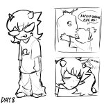>:? 2024 adorabloodthirsty fullres grayscale hug karkat_vantas maoxuewang25514 shipping sketch starter_outfit terezi_pyrope text word_balloon