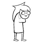  2012 fullres grandma grayscale image_manipulation jaggy_lines monochrome solo sprite_mode starter_outfit yorsh 