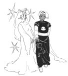 2025 black_squiddle_dress crossover deltarune fullres grayscale grimdark parsley_parcel rose_lalonde thorns_of_oglogoth 