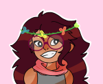  feferi_peixes flower_crown flowers fruity-witch humanized solo 