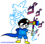  2021 breath_aspect crossover fullres godtier h3llb3nd3r heir john_egbert jojo's_bizarre_adventure language:japanese midair nannasprite parody scars sprite starter_outfit text transparent warhammer_of_zillyhoo 