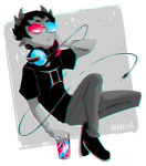 2017 beverage freckles fullres grayscale headphones highlight_color marcia sollux_captor solo starter_outfit