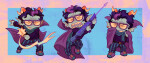  2024 ahab's_crosshairs art_dump body_modification chibi empiricist's_wand eridan_ampora fullres solo starter_outfit stupid.dog 