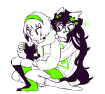  casual cats dogtier fashion guns_and_roses jade_harley limited_palette nymphicus redrom reverse_hug rose_lalonde shipping 